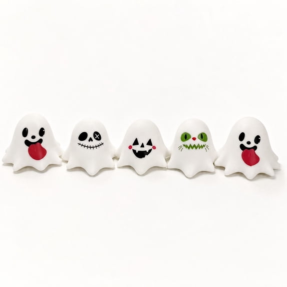 Cute Halloween Ghost Squeeze Fidget, Ghost Shaped Squishy Sensory Ball, Soft Squeezy Hand Activity, Festive Holiday Fidget Companion, Party Favor, Gift For Home Gatherings And Travel