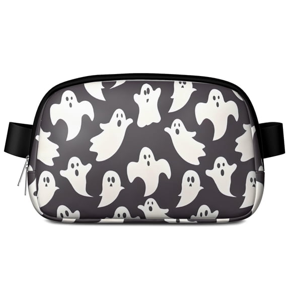 Cute Halloween Ghosts Pattern Cute Fanny Packs for Women,Travel Waterproof Crossbody Fanny Bags Waist Purse for Women Anti Theft Adjustable Strap for Running Travel Cycling