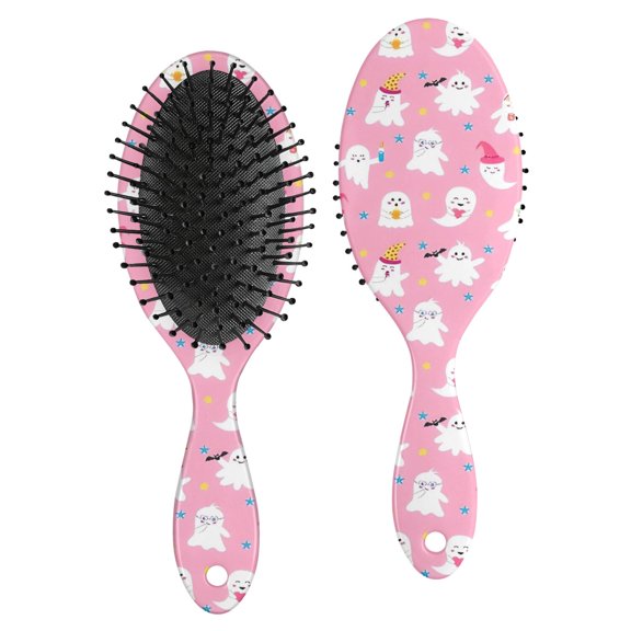 Cute Halloween Ghosts Pattern Hair Brush,Girls Detangling Hair Brush,Glide Through Tangles with Ease for Wet & Dry Hair,8.8"X2.8"