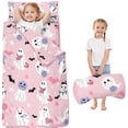 thumbnail image 1 of Cute Halloween Ghosts Pattern Toddler Nap Mats for Kids Preschool,51"x22" Sleeping Mat Bag or Kids,Toddler Sleeping Bag,Toddler Nap Mat or Daycare, 1 of 6