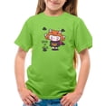 thumbnail image 1 of Cute Halloween Girl T-Shirt Juniors -Image by Shutterstock,  Medium, 1 of 4