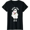 thumbnail image 1 of Cute Halloween Graphic Tee, Tops Has "BOO - JEE" & Stylish Ghost Design, Round Neck Regular Fit T - shirts, Size(S - 5XL), 1 of 5