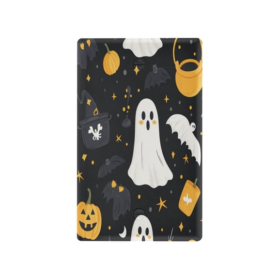 Cute Halloween Icons Light Switch Cover Switch Plate Outlet Cover Plug Cover for Electrical Outlet