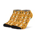 Cute Halloween Icons Pattern Men's Ankle Socks, Low Cut Running Sports ...