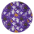 thumbnail image 1 of Cute Halloween Icons Pattern Round Blanket,Comfortable Soft Flannel Throw Blanket,All Season,Warm Lightweight Blankets for Sofa Bed Couch Living Room Chair 60"x60", 1 of 5