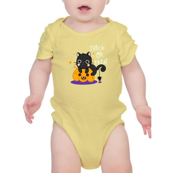 Cute Halloween Kitten And Spider Bodysuit Infant -Image by Shutterstock, 6 Months