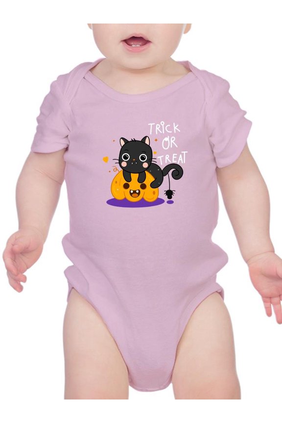 Cute Halloween Kitten And Spider Bodysuit Infant -Image by Shutterstock,  Newborn