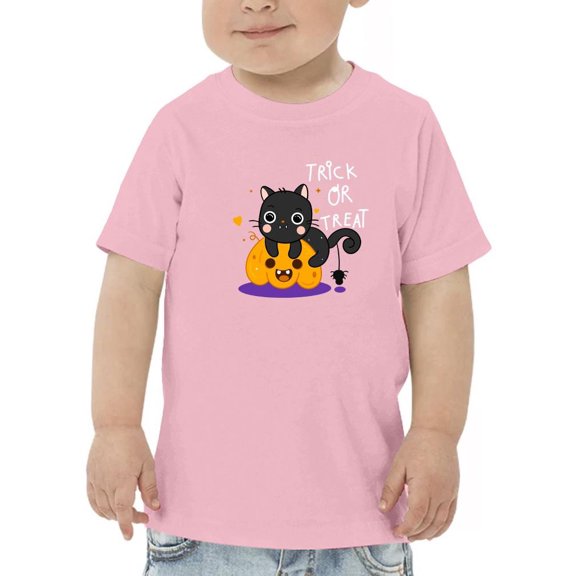 Cute Halloween Kitten And Spider T-Shirt Toddler -Image by Shutterstock,  4 Toddler