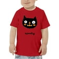 thumbnail image 1 of Cute Halloween Kitten W Fangs T-Shirt Toddler -Image by Shutterstock,  2 Toddler, 1 of 4