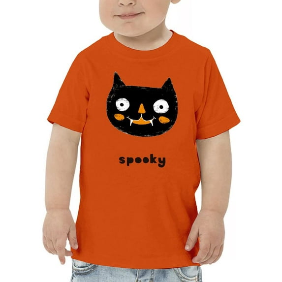 Cute Halloween Kitten W Fangs T-Shirt Toddler -Image by Shutterstock, 4 Toddler