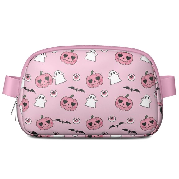 Cute Halloween Pattern Cute Fanny Packs for Women,Travel Waterproof Crossbody Fanny Bags Waist Purse for Women Anti Theft Adjustable Strap for Running Travel Cycling