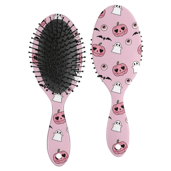 Cute Halloween Pattern Hair Brush,Girls Detangling Hair Brush,Glide Through Tangles with Ease for Wet & Dry Hair,8.8"X2.8"
