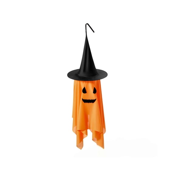Cute Halloween Pumpkin Ornaments Venue Decorations Ghost Props Pumpkin Ghosts Little Ghost Ornaments Ghost Festival Garden Glowing Random Colors