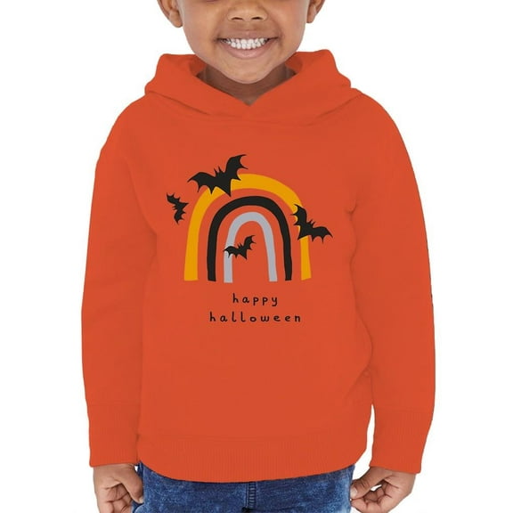 Cute Halloween Rainbow W Bats Hoodie Toddler -Image by Shutterstock, 2 Toddler