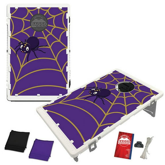 Cute Halloween Spider Trunk Or Treat Portable 2x3 Bean Bag Toss Cornhole Style Game by BAGGO