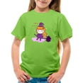thumbnail image 1 of Cute Halloween Witch Girl T-Shirt Juniors -Image by Shutterstock,  Large, 1 of 4
