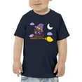 thumbnail image 1 of Cute Halloween Witch Kitten T-Shirt Toddler -Image by Shutterstock,  2 Toddler, 1 of 4
