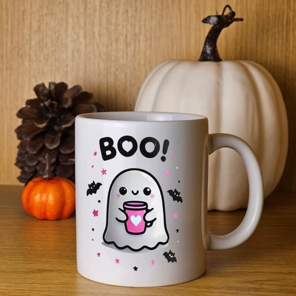 Cute Halloween unique mug Boo mug Halloween dration Spookean Halloween dr Halloween mug Ghost mug cute gift her Halloween cup.