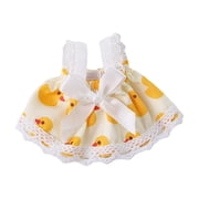 Cute Hamster Dress for Guinea Pig, Soft Cotton Outfit for Small Animal Outdoor Walking and Photo Props, Yellow