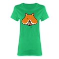 thumbnail image 1 of Cute Hamster Eating A Seed Shaped T-Shirt Women -Image by Shutterstock, Female Medium, 1 of 2