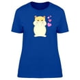 thumbnail image 1 of Cute Hamster In Love Doodle T-Shirt Women -Image by Shutterstock, Female XX-Large, 1 of 2