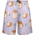 thumbnail image 1 of Cute Hamster Pattern Guinea Pig Cavy Animal Mens Pajama Pants Shorts Sleepwear Lounge Men's Pajama Bottoms Gift for Family, 1 of 7
