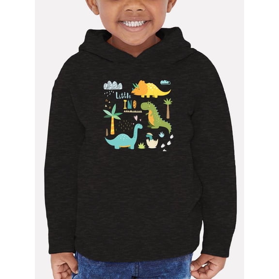 Cute Hand Drawn Dinos Hoodie Toddler -Image by Shutterstock,  4 Toddler