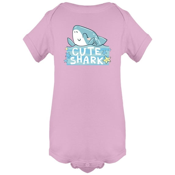Cute Hand Drawn Shark Bodysuit Infant -Image by Shutterstock, 6 Months