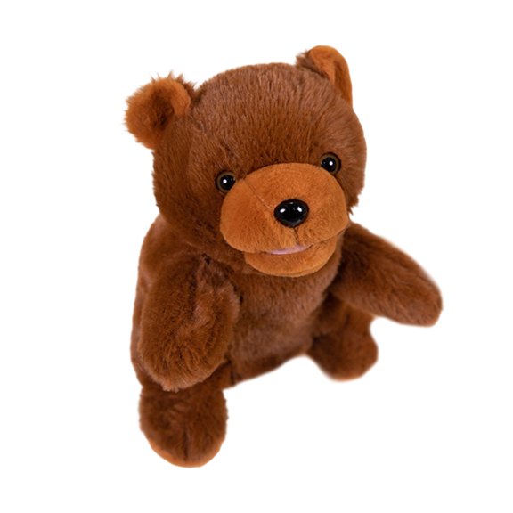 Cute Hand Puppet Soft Plush Animal Toy Movable Mouth Pretend Play Gift