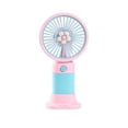 thumbnail image 1 of Cute Handheld Mini Fan Portable Rechargeable Small Fan with Floral Design, USB Charging, Built-in Stand, Ideal Gift for Summer Outdoor Use, 1 of 5