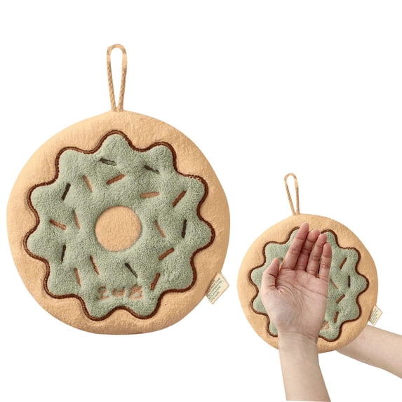 Cute Hanging Hand Towel - Cheese Shaped Small Absorbent Hand Towels Decorative Towels for Bathroom & Kitchen Handkerchief Kitchen Cleaning Cloths for Hand Washing