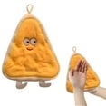 thumbnail image 1 of Cute Hanging Hand Towel for Kitchen & Bathroom, Soft Absorbent Coral Velvet Towel for Hands, Face, Counter, 8.7 x 7.9in Small Square Towel with Loop, 1PCS, 1 of 9
