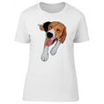 thumbnail image 1 of Cute Happy Beagle Dog T-Shirt Women -Image by Shutterstock, Female Medium, 1 of 4