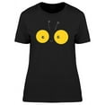 thumbnail image 1 of Cute Happy Bee Eyes Doodle T-Shirt Women -Image by Shutterstock, Female Large, 1 of 2