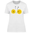 thumbnail image 1 of Cute Happy Bee Eyes Doodle T-Shirt Women -Image by Shutterstock, Female Medium, 1 of 4