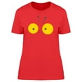 thumbnail image 1 of Cute Happy Bee Eyes Doodle T-Shirt Women -Image by Shutterstock, Female Medium, 1 of 2