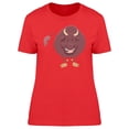 thumbnail image 1 of Cute Happy Bull Cartoon T-Shirt Women -Image by Shutterstock, Female XX-Large, 1 of 2