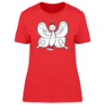 thumbnail image 1 of Cute Happy Butterfly Cartoon T-Shirt Women -Image by Shutterstock, Female Medium, 1 of 2