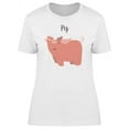 thumbnail image 1 of Cute Happy Chinese Pig Cartoon T-Shirt Women -Image by Shutterstock, Female x-Large, 1 of 2