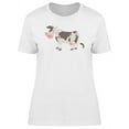 thumbnail image 1 of Cute Happy Cow Doodle T-Shirt Women -Image by Shutterstock, Female Medium, 1 of 2