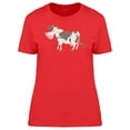 thumbnail image 1 of Cute Happy Cow Doodle T-Shirt Women -Image by Shutterstock, Female Small, 1 of 2