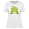 thumbnail image 1 of Cute Happy Frog Doodle Cartoon T-Shirt Women -Image by Shutterstock, Female Medium, 1 of 2
