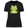 thumbnail image 1 of Cute Happy Frog Doodle Cartoon T-Shirt Women -Image by Shutterstock, Female XX-Large, 1 of 2