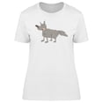 thumbnail image 1 of Cute Happy Grey Wolf Cartoon T-Shirt Women -Image by Shutterstock, Female Medium, 1 of 2
