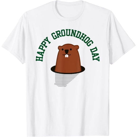 Cute Happy Groundhog Day T shirt for Men Women T-Shirt Shirts