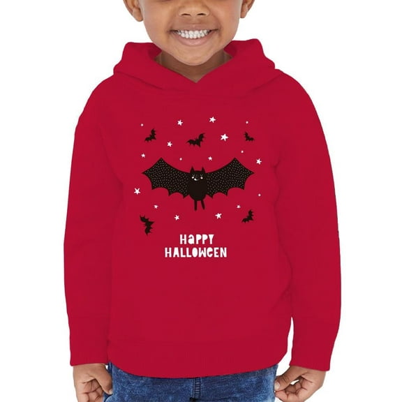 Cute Happy Halloween Bats Hoodie Toddler -Image by Shutterstock,  4 Toddler