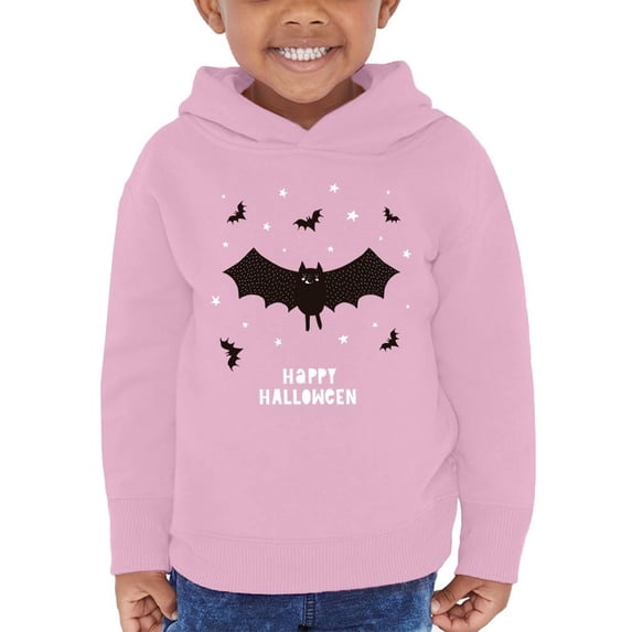 Cute Happy Halloween Bats Hoodie Toddler -Image by Shutterstock, 5 Toddler