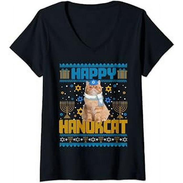 Cat hanukkah sweater online
