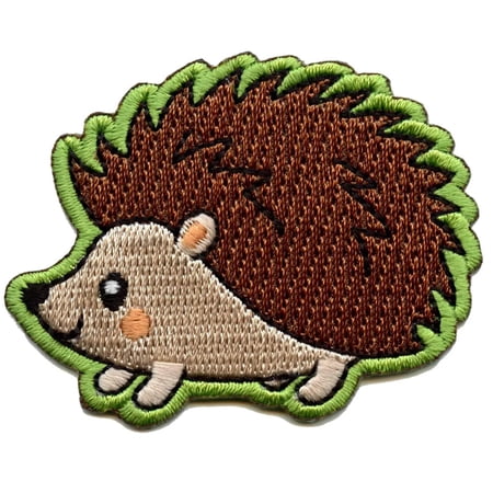 Cute Happy Hedgehog Embroidered Iron On Patch