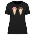 thumbnail image 1 of Cute Happy Ice Cream Cones T-Shirt Women -Image by Shutterstock, Female XX-Large, 1 of 2